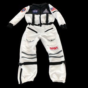 Kids size Small NASA Space Astronaut Explorer One Piece Suit Costume Halloween